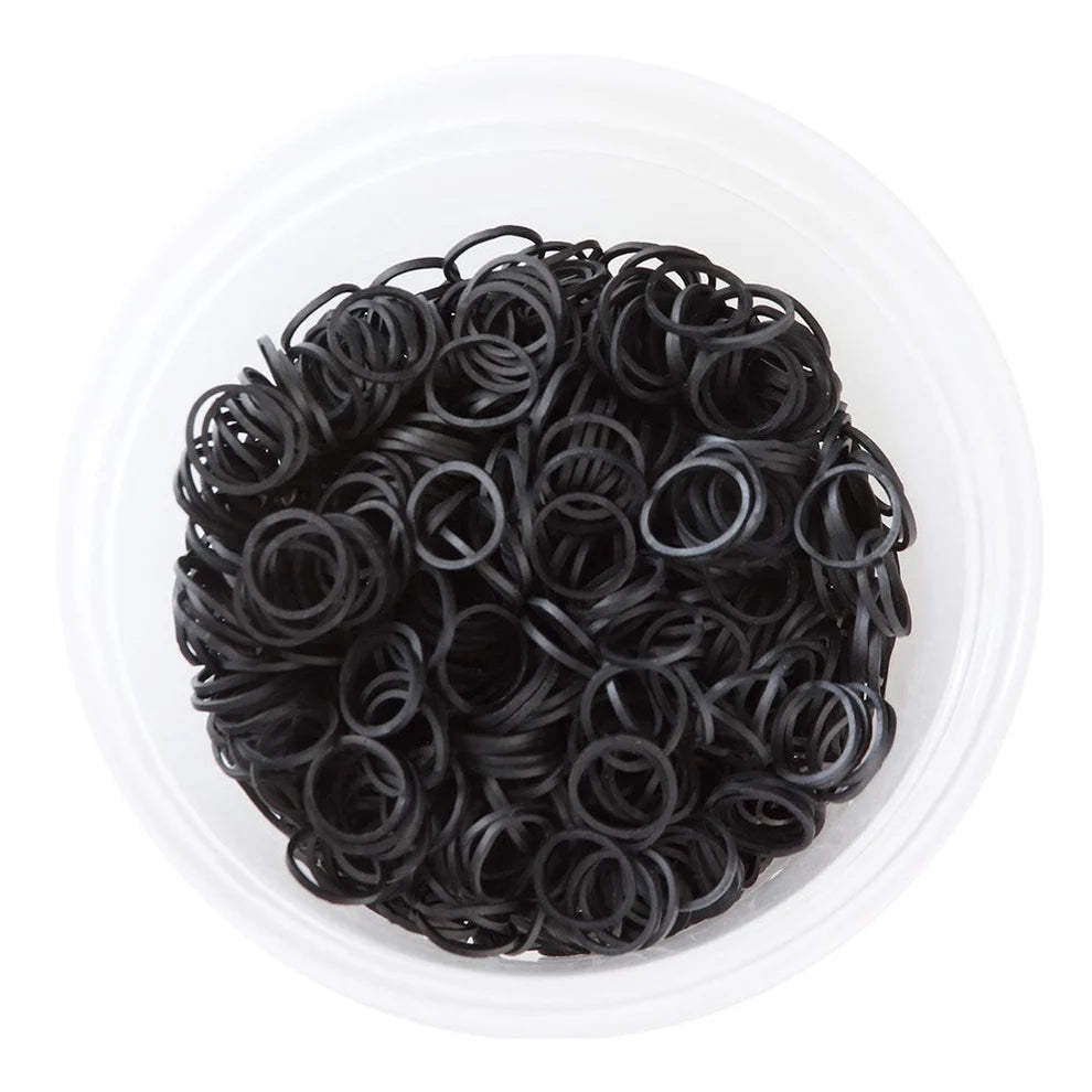 KIM & C 1000pcs Rubber Bands
- Black