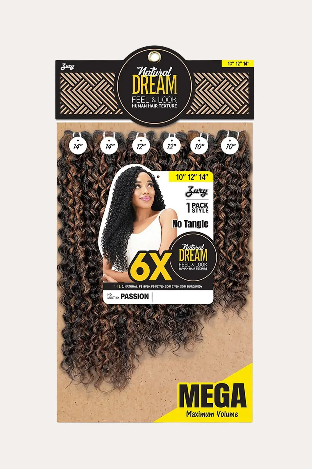 Natural Dream Multi Passion 10"12"14" 6x